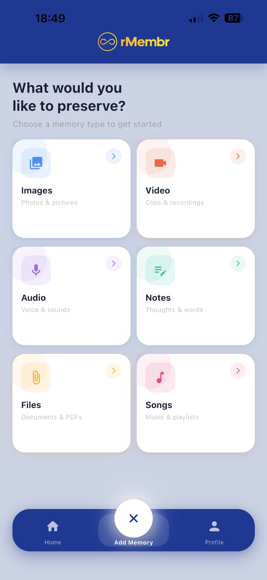 Choose what to preserve screen