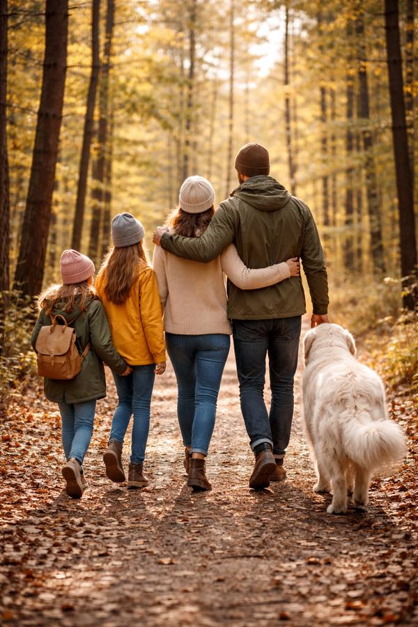 A family sharing memories together